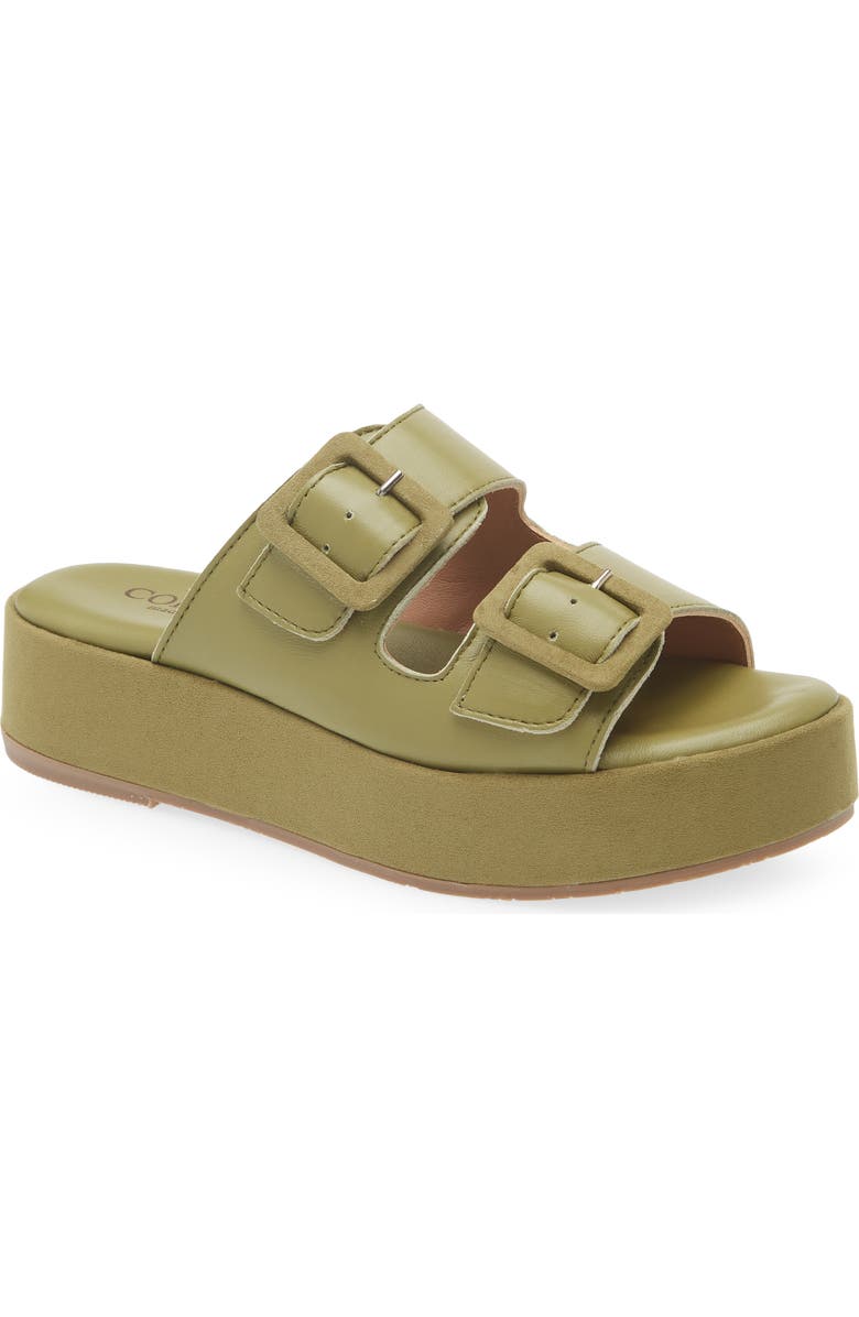 Cordani Karson Platform Slide Sandal, Main, color, Militare