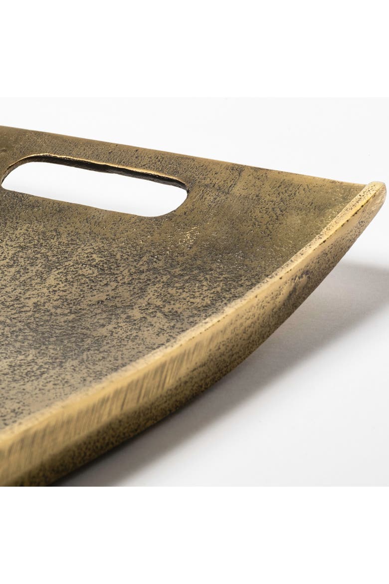 Drey Rectangular Tray, Alternate, color, Gold