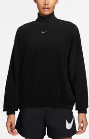 Nike Phoenix Plush Cozy Oversized Mock Neck Sweatshirt