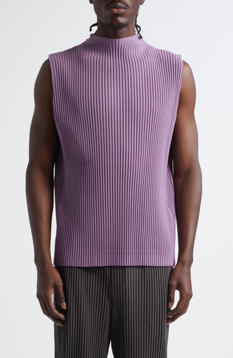 Homme Plissé Issey Miyake Men's Pleated Zip Up Jacket in
