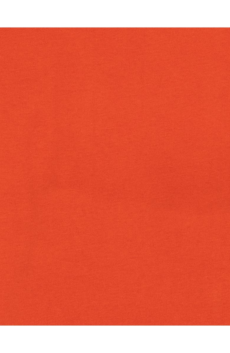 Leveret Kids Short Sleeve Cotton Solid Matching Family Pajamas, Alternate, color, Orange