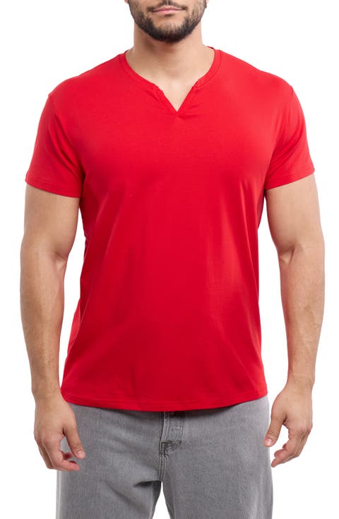 Split Neck T-Shirt