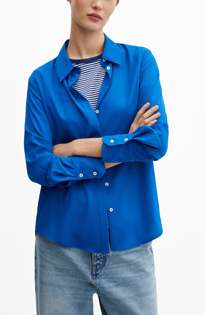 MANGO Button-Up Shirt, Alternate, color,