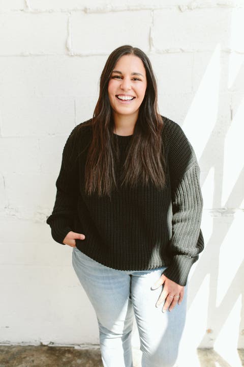 Womens Organic Cotton Chunky Knit Sweater