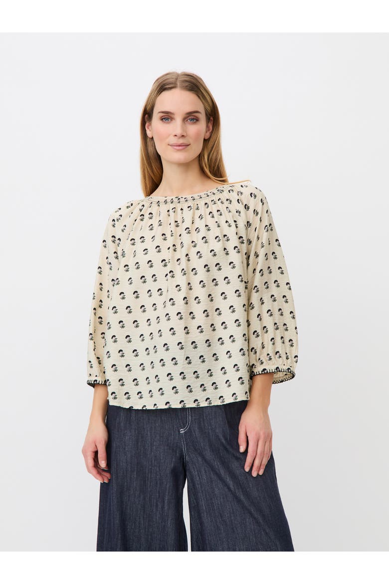Boat Neck Gathered Blouse, Main, color, Olivine