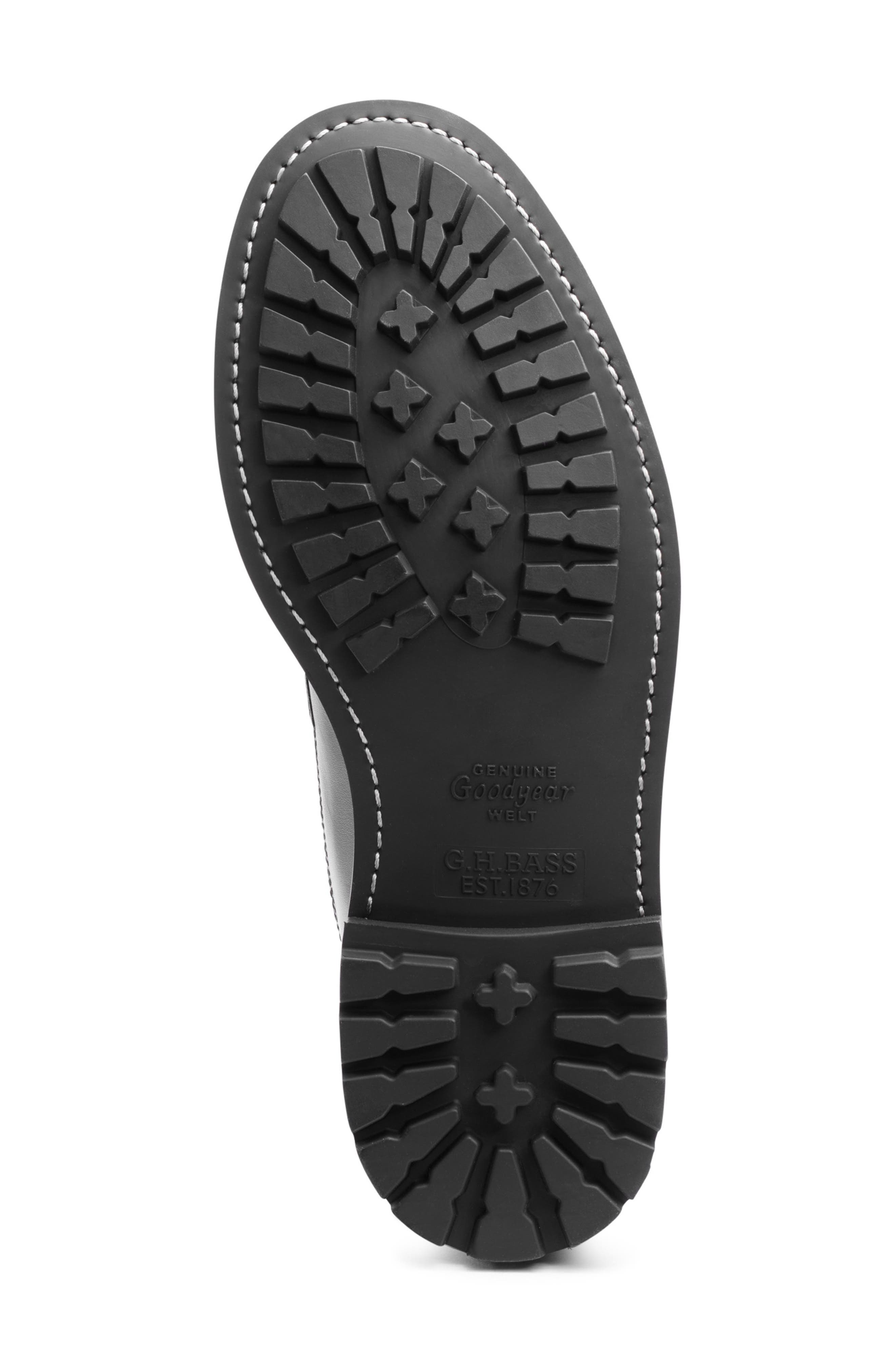 G.H.BASS Chase Moc Toe Boot, Alternate, color, Black