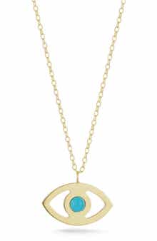 Ember Fine Jewelry 14K Gold Evil Eye Pendant Necklace