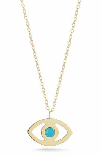 Ember Fine Jewelry 14K Gold Evil Eye Pendant Necklace