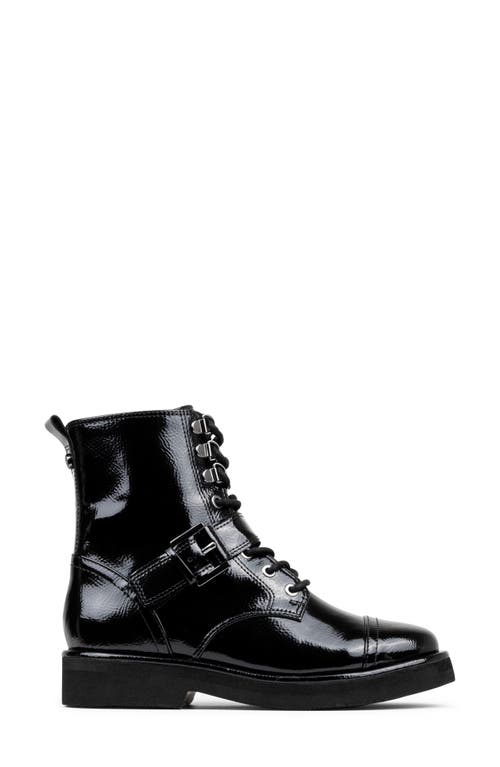 Donald Pliner Speed Lace Up Buckle Boot In Black