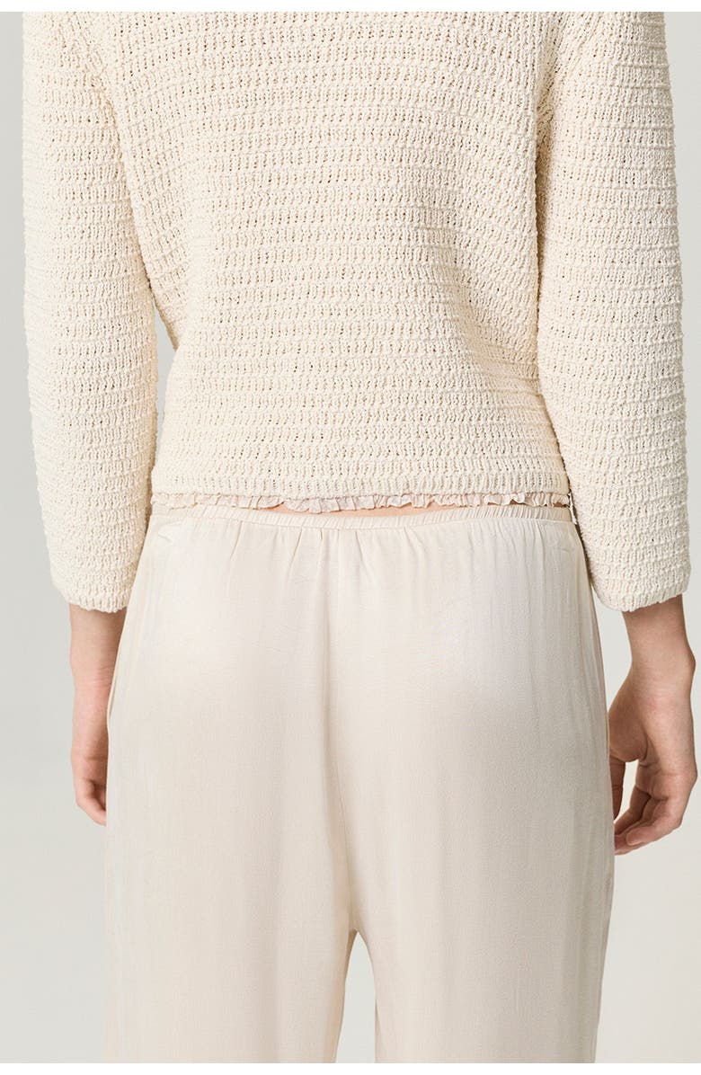 Nocturne Textured Bouclé Button Cardigan, Alternate, color, Ivory
