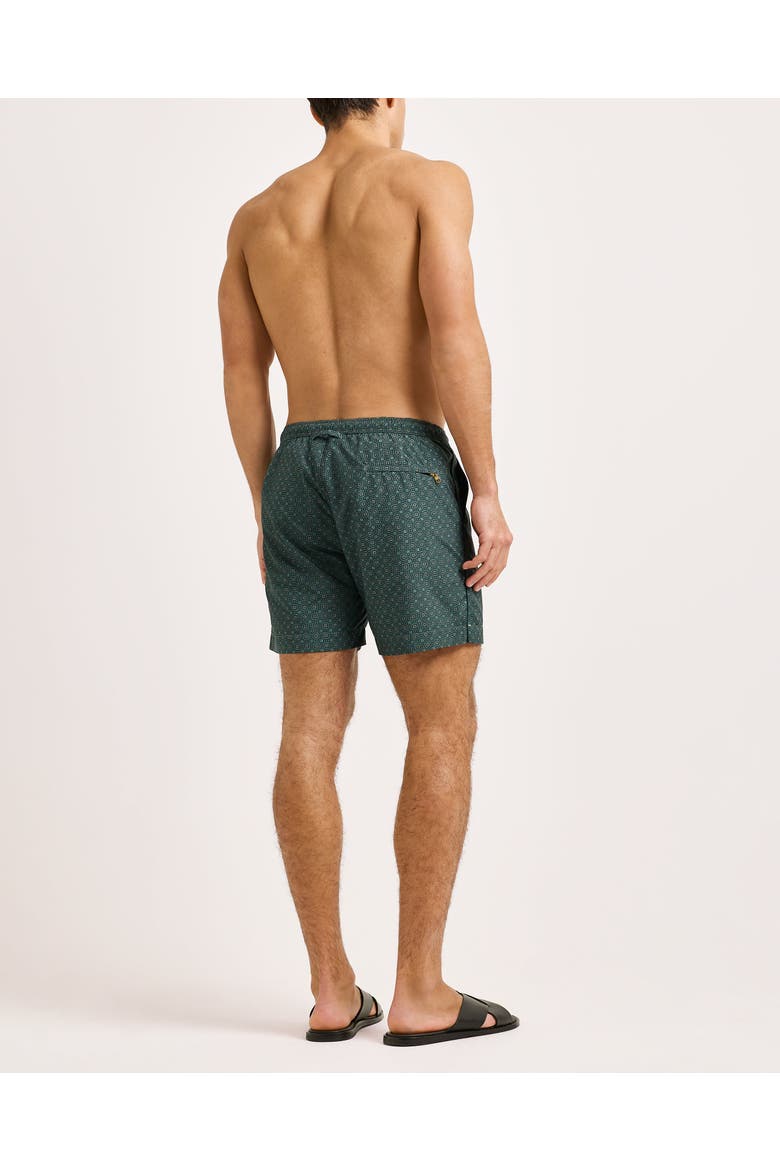 Bulldog Drawcord Tailored-Fit Swim Shorts, Alternate, color, TARRAGON GREEN