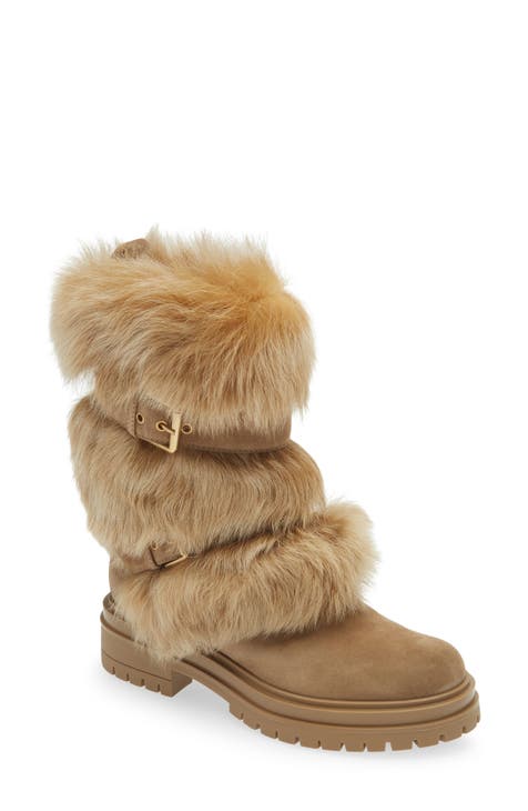 Real shearling boots deals