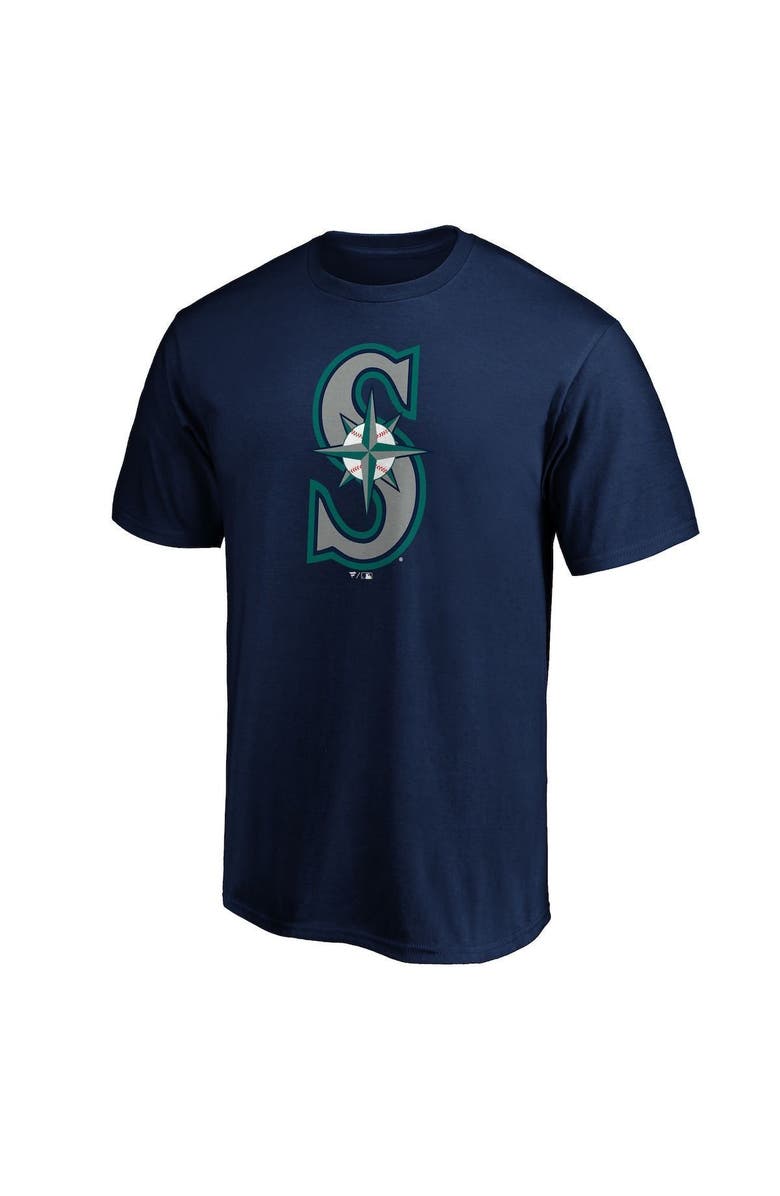 FANATICS Men's Fanatics Branded Navy Seattle Mariners Official Logo T-Shirt, Alternate, color, 