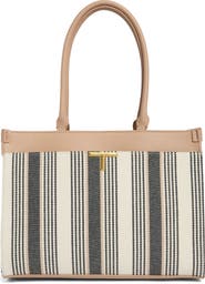 T Tahari Delano Stripe Tote Bag