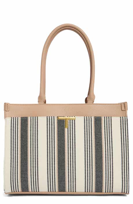 T Tahari Delano Stripe Tote Bag