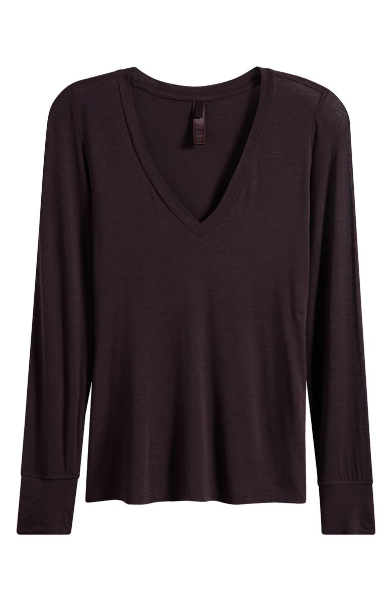 SKIMS Long Sleeve V-Neck T-Shirt, Main, color, Phoenix