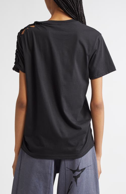 COLLINA STRADA COLLINA STRADA TOSH KNIT DETAIL GRAPHIC T-SHIRT