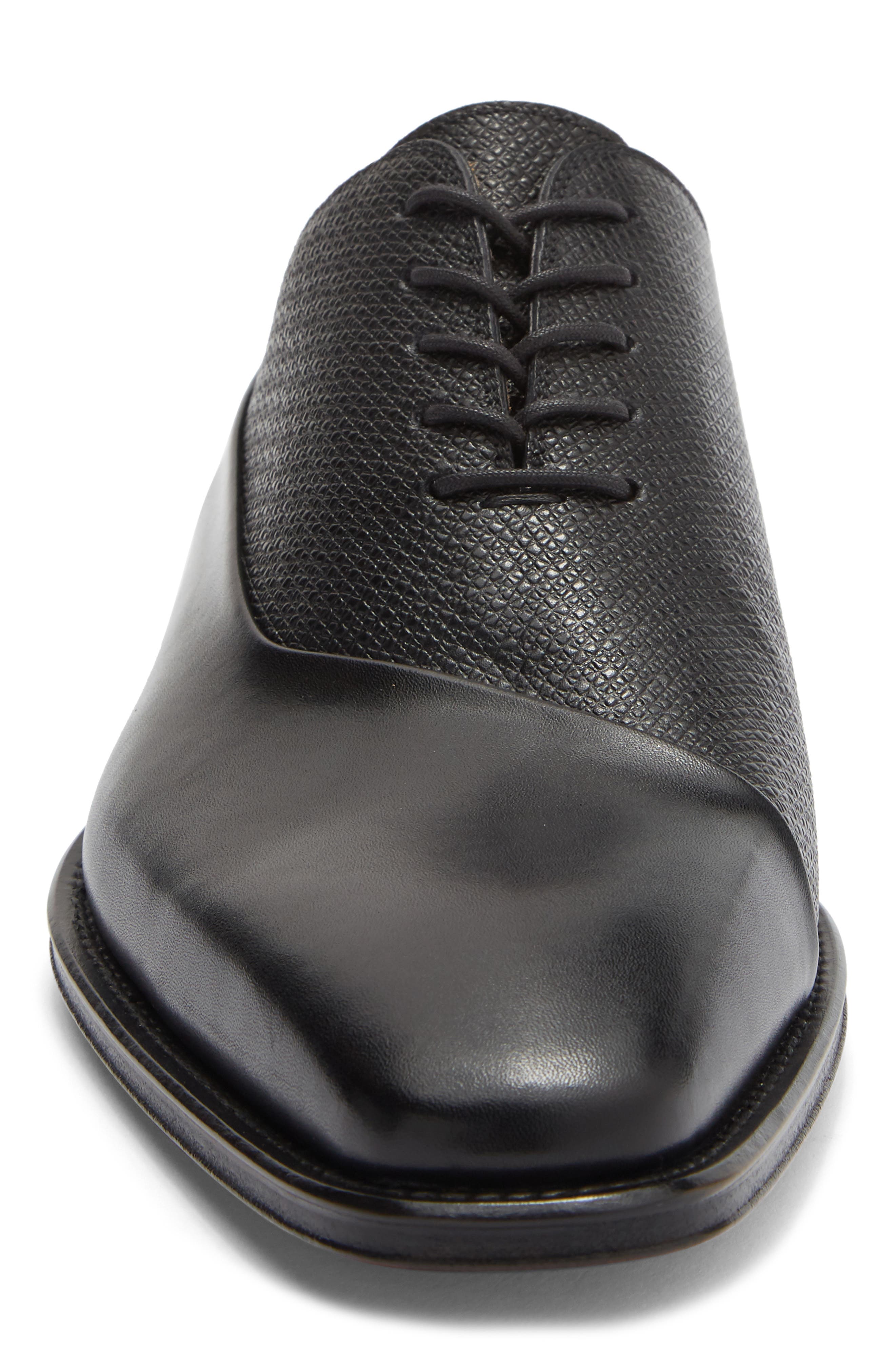 Vaughan Water Resistant Plain Toe Oxford, Alternate, color, BLACK