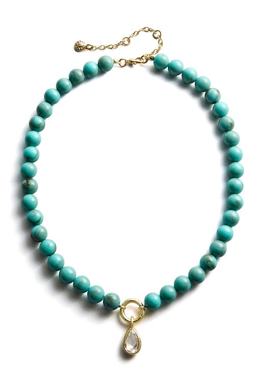BaubleBar Janette Beaded Pendant Necklace in Blue at Nordstrom