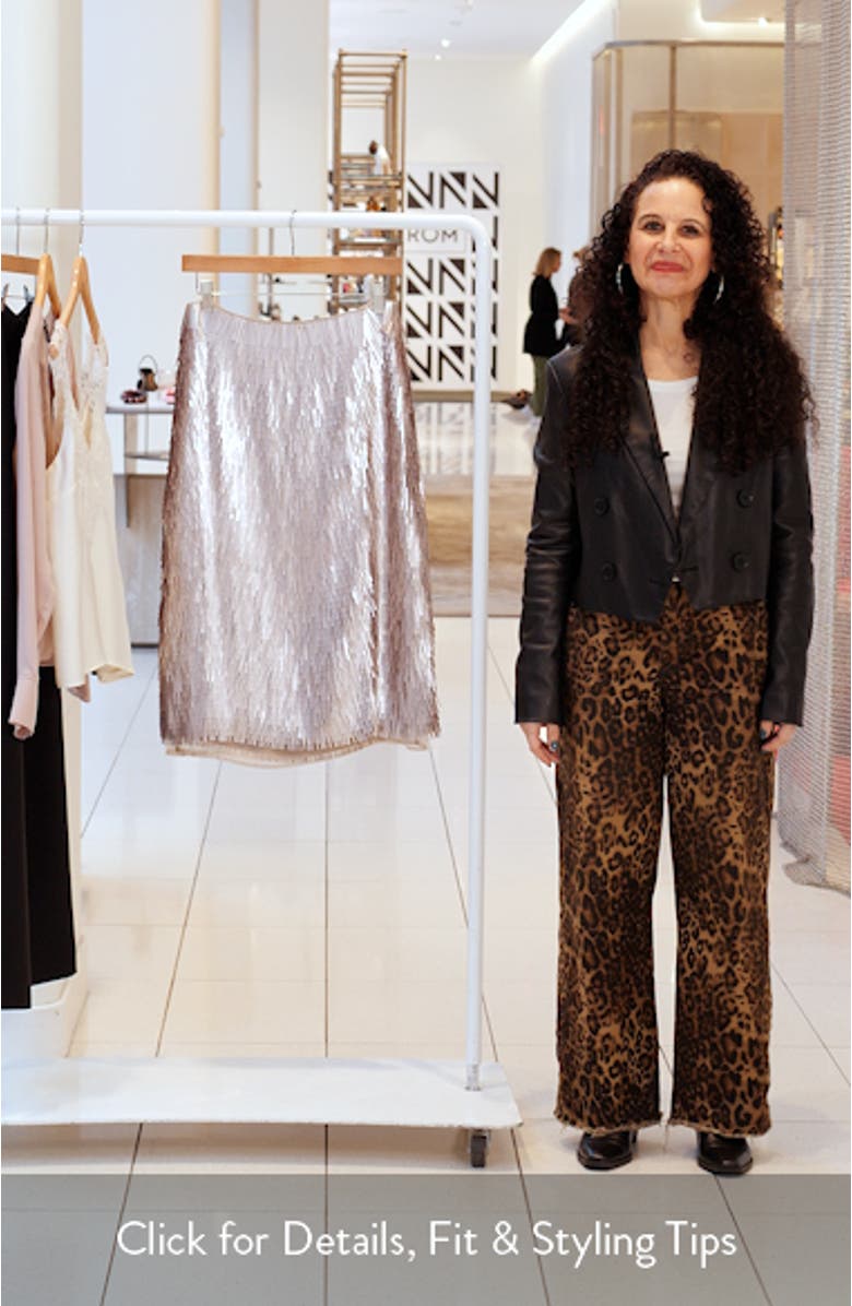 Sequin Fringe Skirt, sales video thumbnail