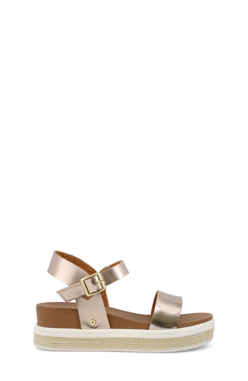 Mia Kids' Pyper Platform Sandal In Soft Gold