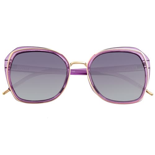 Bertha Jade Polarized Sunglasses In Purple/black