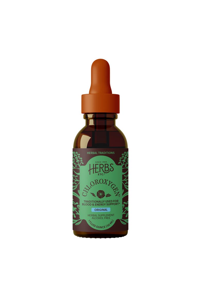 ChlorOxygen Chlorophyll Concentrate - Highly-Concentrated Energy Support - Aids Healthy Blood Circulation - Natural Vitality Support - Alcohol-Free - 1 fl oz, Main, color, No Color