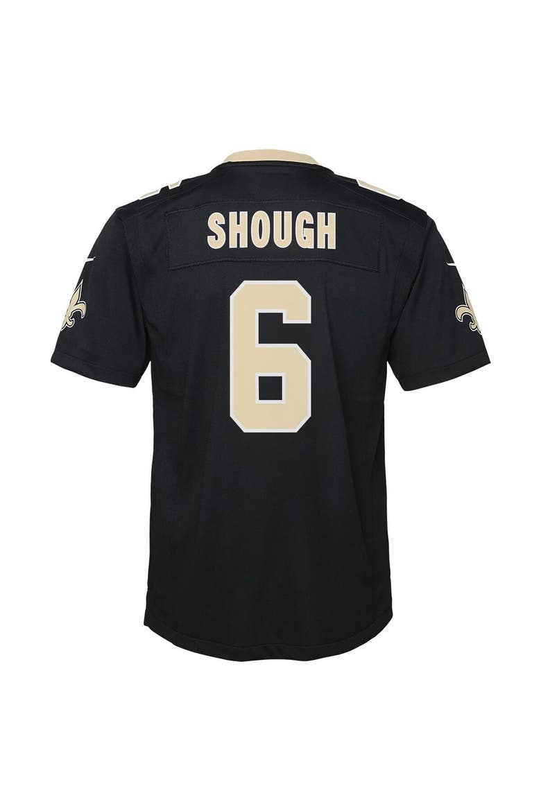 Youth Nike Tyler Shough Black New Orleans Saints Team Game Jersey, Alternate, color, Black