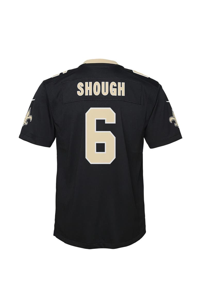 Nike Youth Nike Tyler Shough Black New Orleans Saints Team Game Jersey, Alternate, color, Black