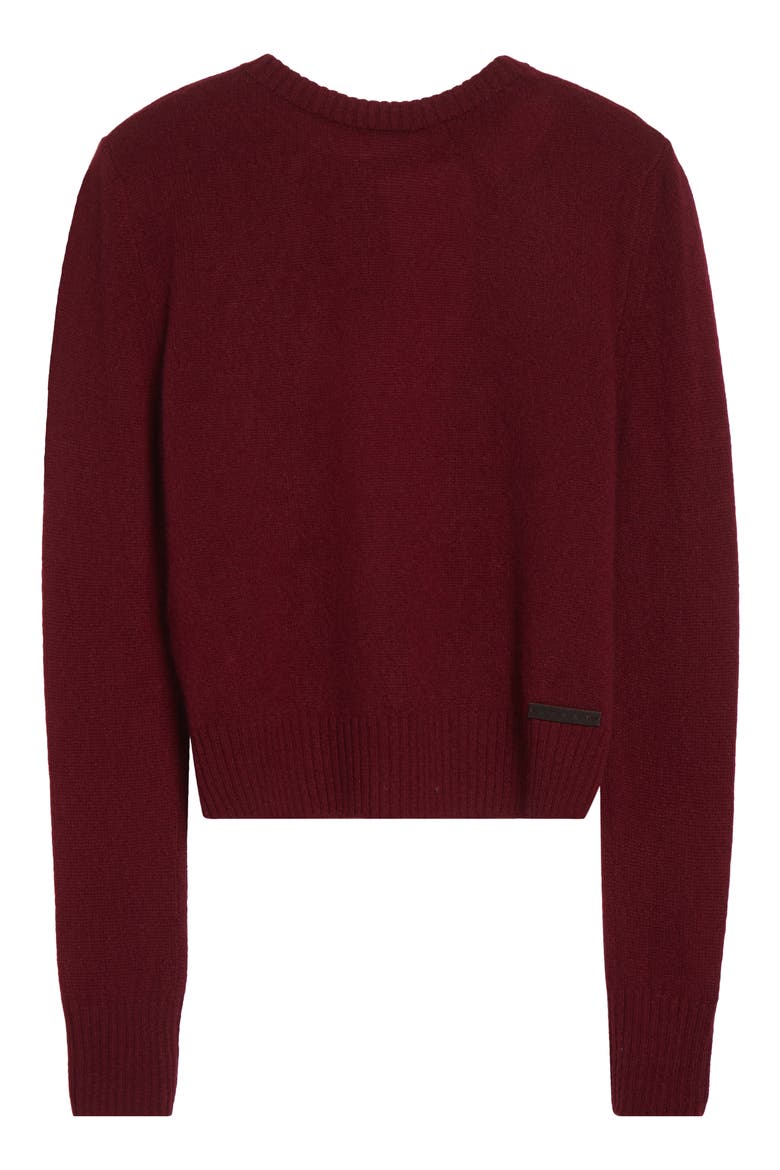 Open Back Logo Sweater, Alternate, color, 00R79BURGUNDY
