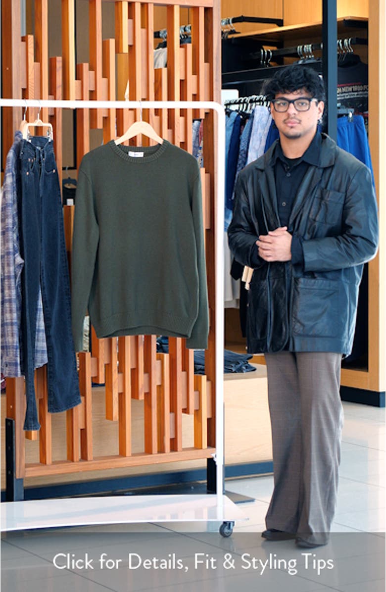 Fine Rib Knit Crewneck Sweater, sales video thumbnail