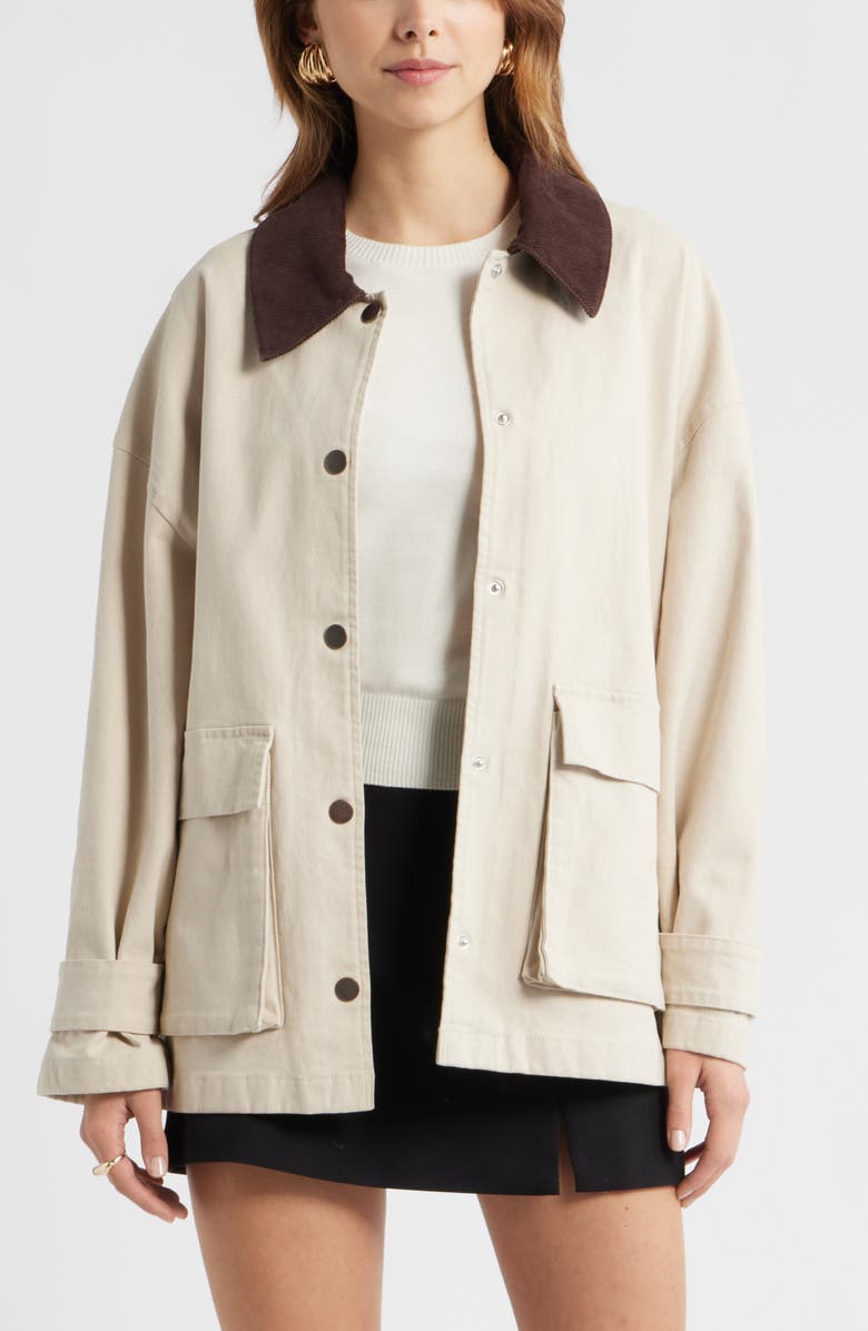 Open Edit Canvas Barn Jacket, Main, color,
