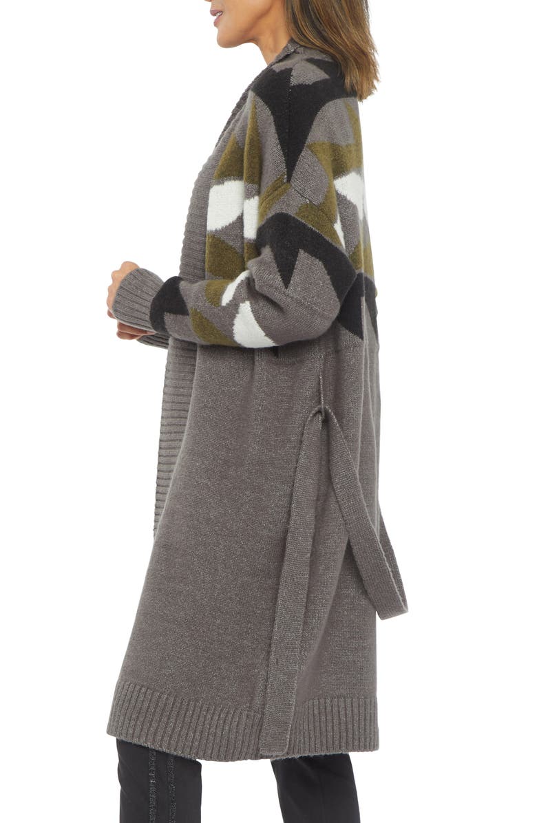 NYDJ Fair Isle Longline Cardigan, Alternate, color,