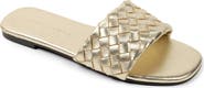 Yosi Samra Nathalie Leather Slide Sandal
