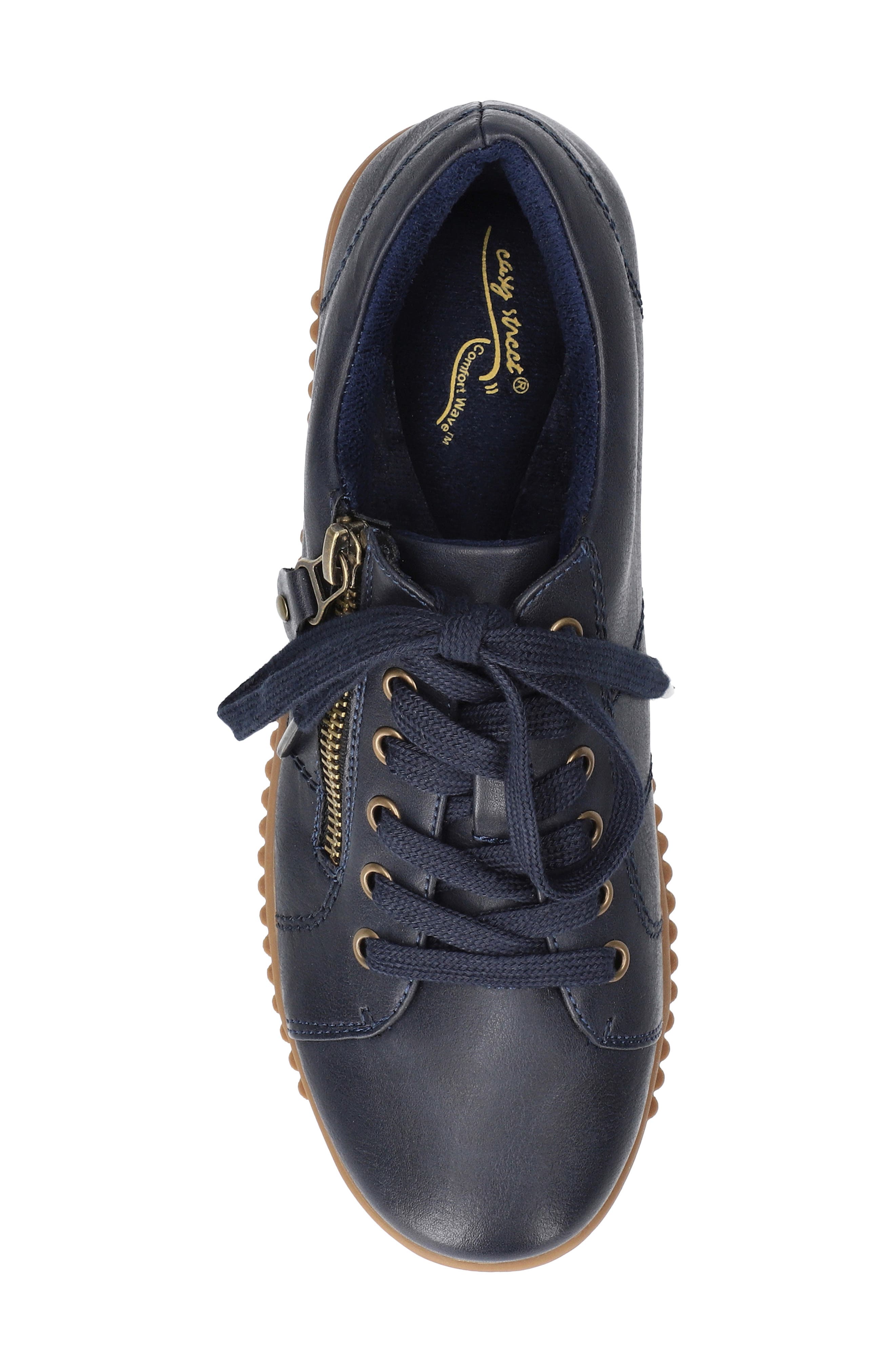 EASY STREET Novie Sneaker, Alternate, color, Navy