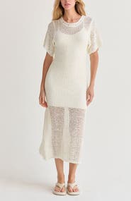 CRESCENT Netted Knit Dress