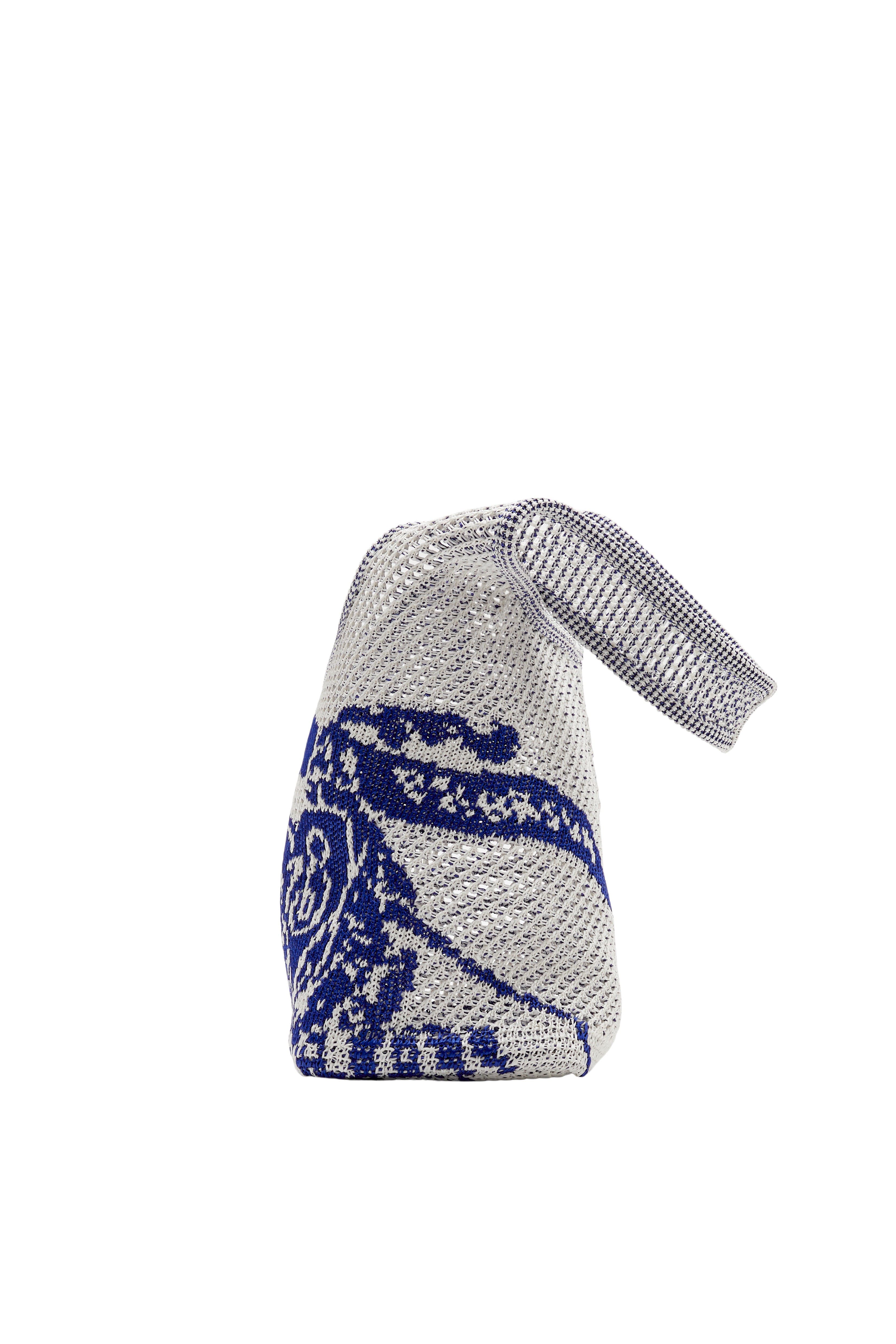 Burberry Small EKD Crochet Bag, Alternate, color, White