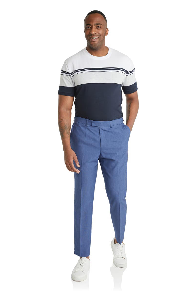 Moore Hyperstretch Slim Fit Trousers , Alternate, color, AZURE