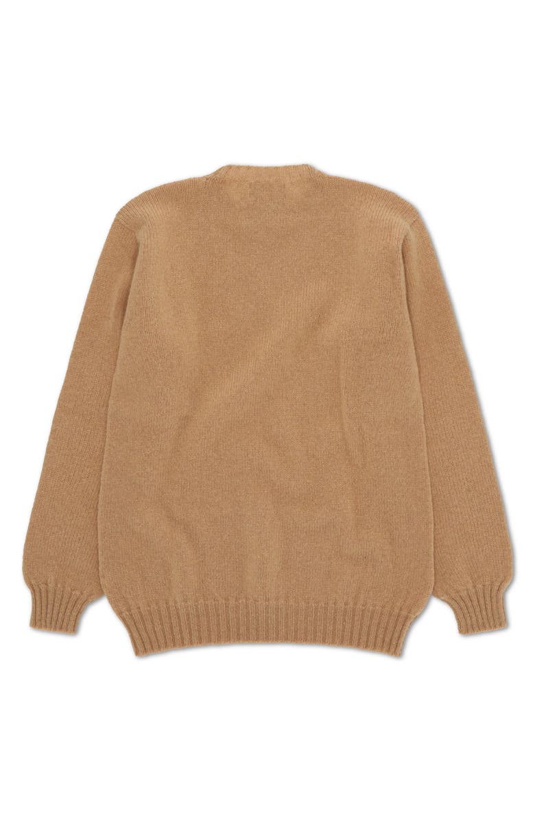 Fortela Shetland Crew Neck Sweater, Alternate, color, Light Brown