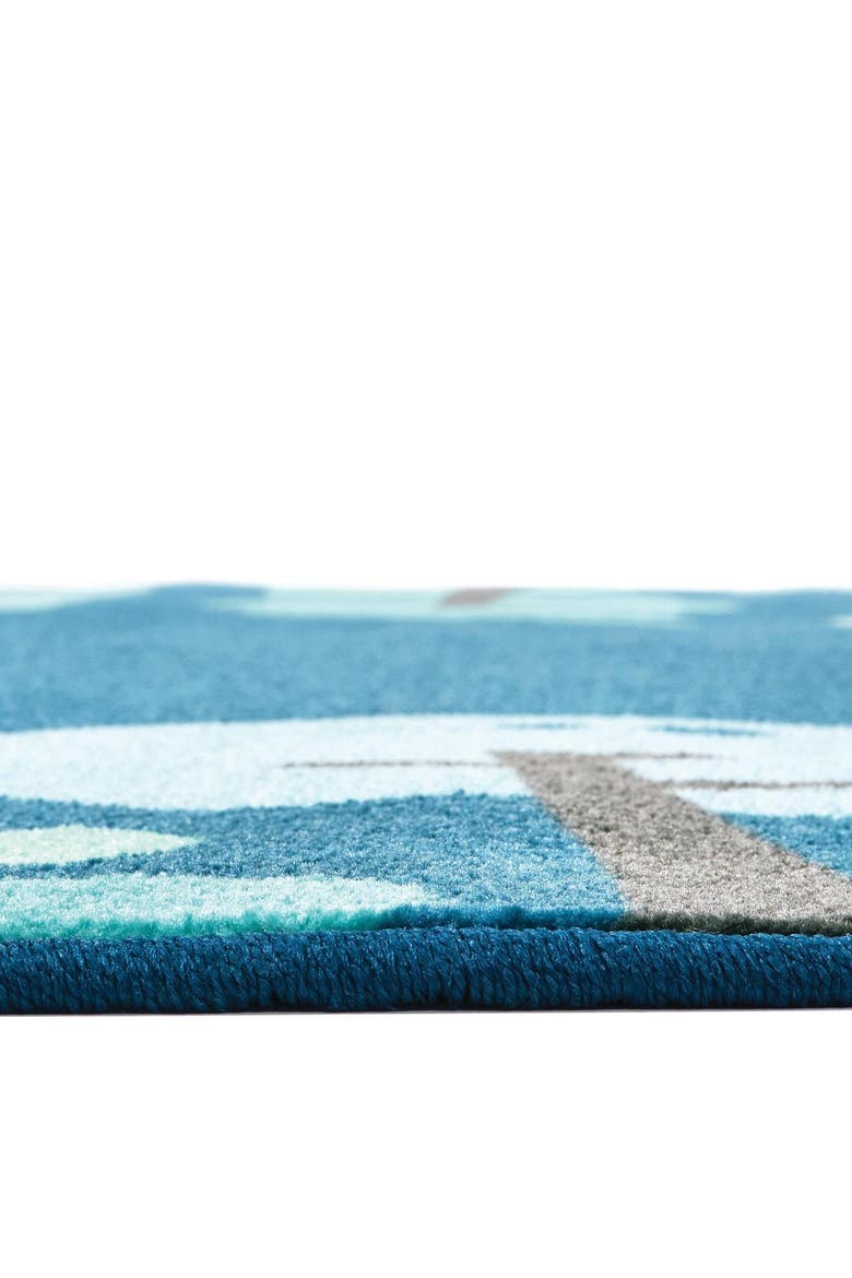 Tranquil Trees Carpets, Alternate, color, Blue