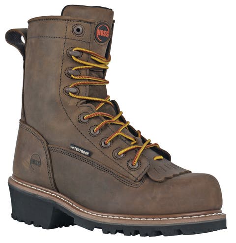 HOSS Cross Cut Kiltie Logger Composite Toe Work Boot