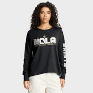 FANATICS Women's Fanatics Black New Orleans Saints Hometown Legacy Long Sleeve T-Shirt