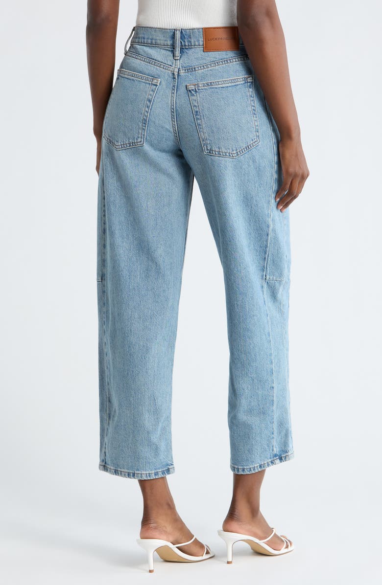 Lucky Brand Barrel Leg Jeans, Alternate, color, Shearwater