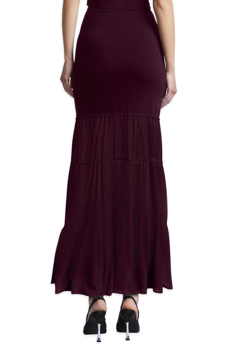 Elodie Maxi Skirt, Alternate, color, PORT