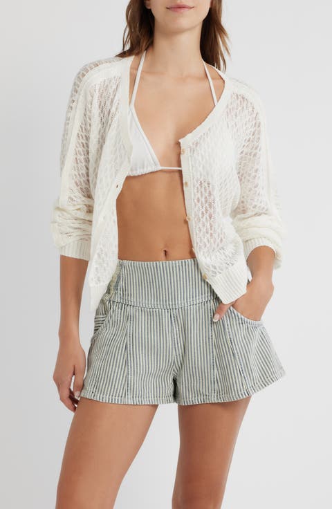 Maris V-Neck Fine Gauge Linen Blend Cardigan
