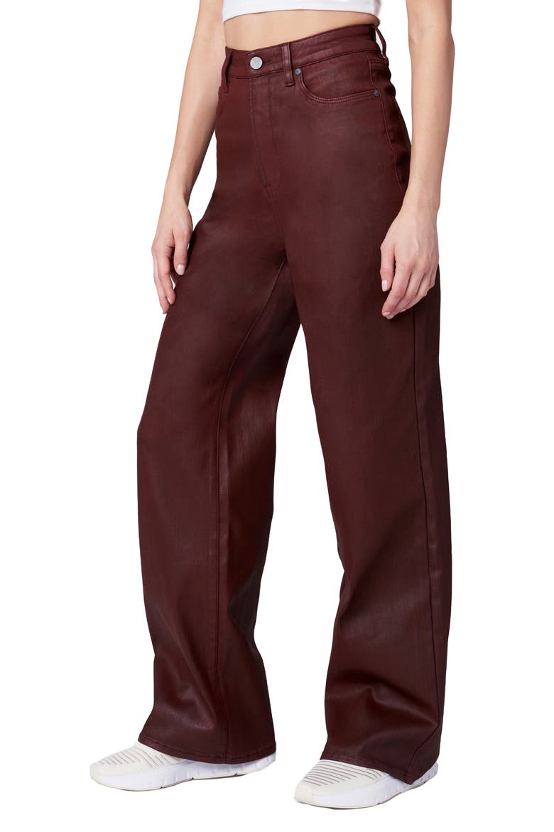 Franklin Coated Denim Ribcage Jeans, Alternate, color, COFFEE TALK