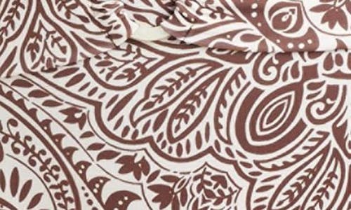 Sanctuary Printed High Waist Bikini Bottoms In Brown