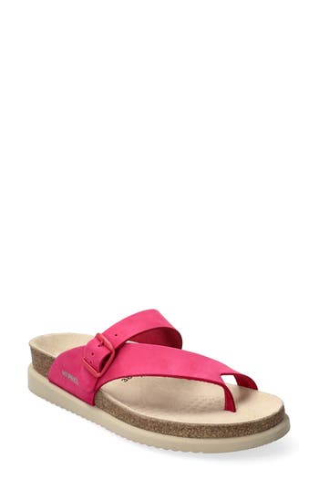 Mephisto Helen Toe Loop Sandal In Pink