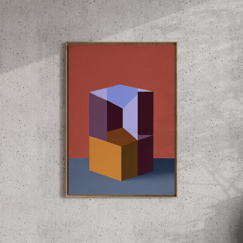 Forma Art Studio Form And Structure No. 07 Geometric Abstract Art Print In Multi