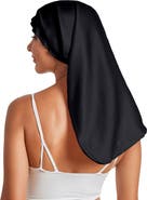 SILKSILKY Elegant Long Pure Silk Bonnet